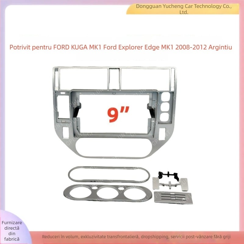 Ramă navigație Android pentru Ford Kuga/Explorer/Escape MK1, 9 inci, ABS+PC, 1 kg