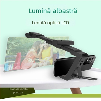 F22 amplificator de ecran pentru telefoane mobile, cu suport pliabil, din plastic, compatibilitate generală