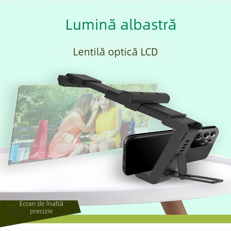 F22 amplificator de ecran pentru telefoane mobile, cu suport pliabil, din plastic, compatibilitate generală