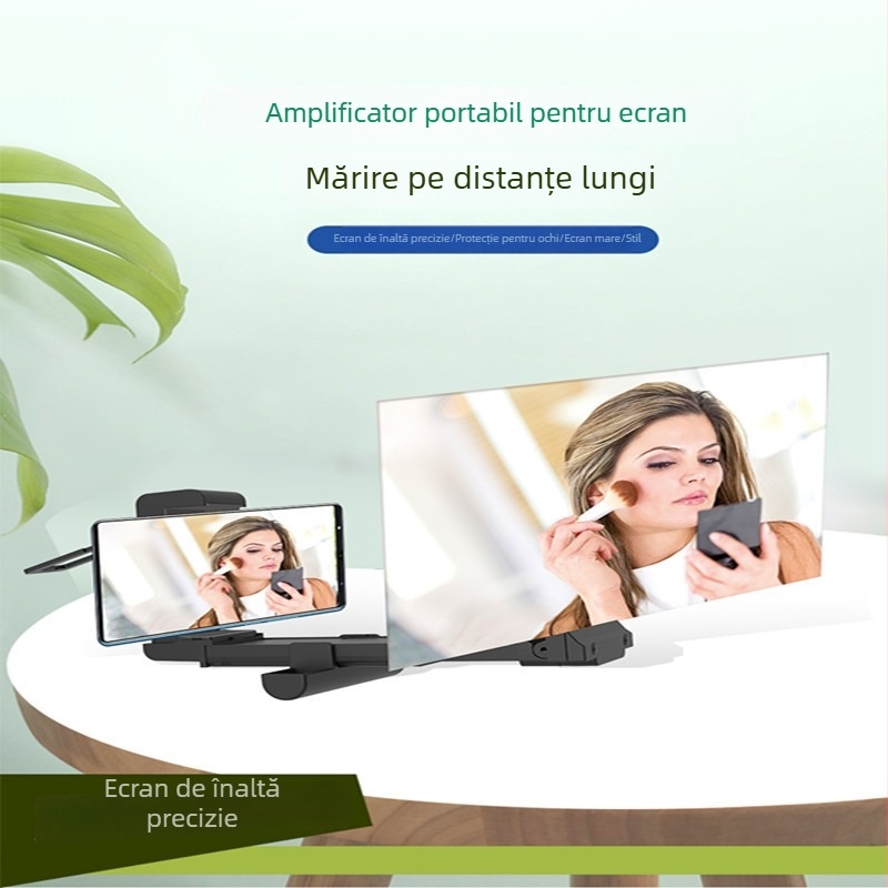 F22 amplificator de ecran pentru telefoane mobile, cu suport pliabil, din plastic, compatibilitate generală