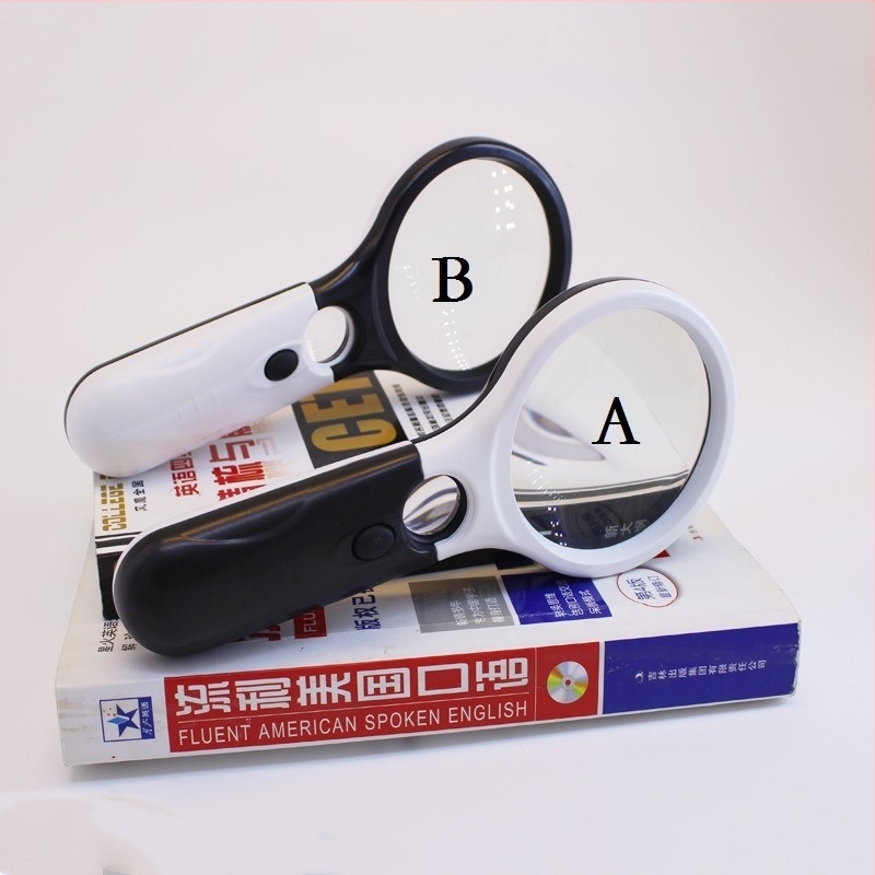 Chuda 6902C lupă de citit portabilă cu 3 LED-uri