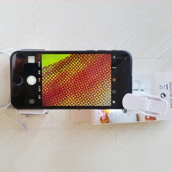 Microscop clip-on pentru telefoane mobile, 55x mărire, iluminare LED, identificare bijuterii și jad