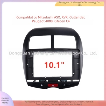 Panou față universal pentru navigație auto compatibil cu Mitsubishi ASX, Outlander, Peugeot 4008 și Citroën C4 • ABS+PC • Modelele 2013–2018 • Greutate 1 kg