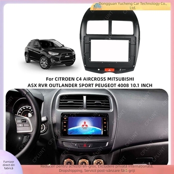 Panou față universal pentru navigație auto compatibil cu Mitsubishi ASX, Outlander, Peugeot 4008 și Citroën C4 • ABS+PC • Modelele 2013–2018 • Greutate 1 kg