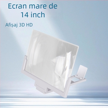 F3 Lupa pentru ecranul telefonului cu suport vertical, 3–5× mărire, corp din plastic, pentru utilizare de birou, protecție ochi și anti-reflexie