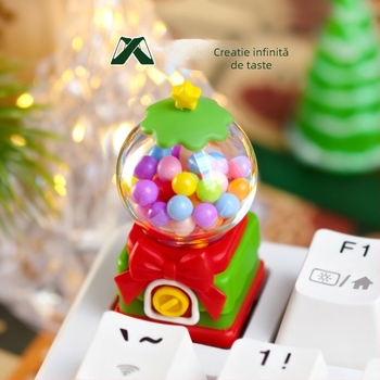 Capă ESC pentru tastatură - personalizată, înlocuibilă, drăguță, din plastic, pentru tastatură mecanică de birou, fără iluminare, wireless (Brand: Infinite key making; Material: Plastic; Model: Desktop computer; Conexiune: Wireless; Iluminare: Fără)