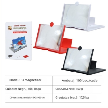 Suport pentru ecranul telefonului cu lupă 3D HD — suport de birou din plastic, brand Xin Yihan, personalizare disponibilă