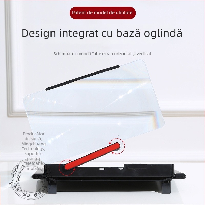 Suport pentru telefon cu amplificator de ecran — afișaj ultra-clar pentru desktop, compatibil Apple și Huawei, cod HDK