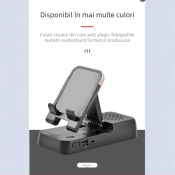 Suport de filmare de sus cu difuzor Bluetooth și suport pentru telefon – ABS plastic