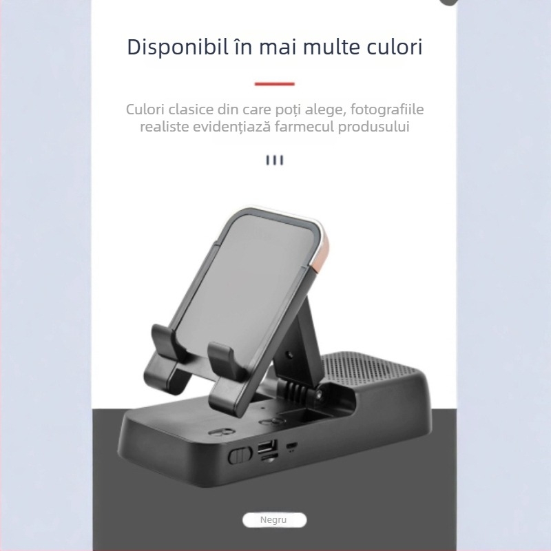 Suport de filmare de sus cu difuzor Bluetooth și suport pentru telefon – ABS plastic