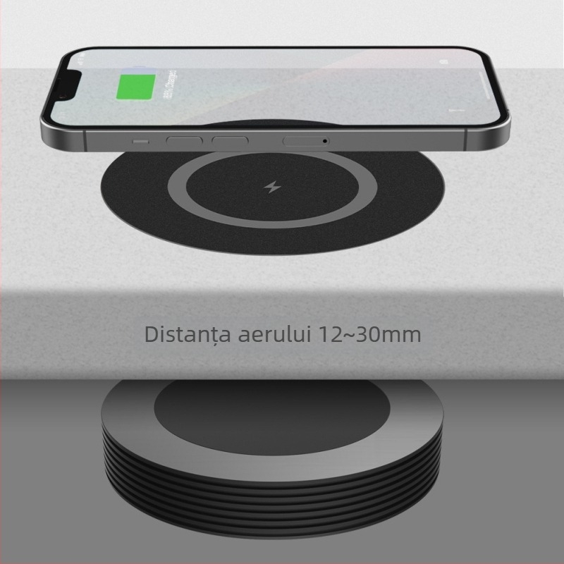 Încărcător wireless 10W cu ventilator de răcire, încărcare rapidă QC3.0, intrare 12V, ieșire 2A