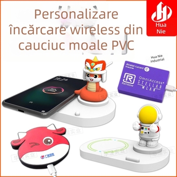 Încărcător wireless Cartoon - personalizabil, imprimare 3D, portabil, încărcare rapidă QC4.0, 5-10W