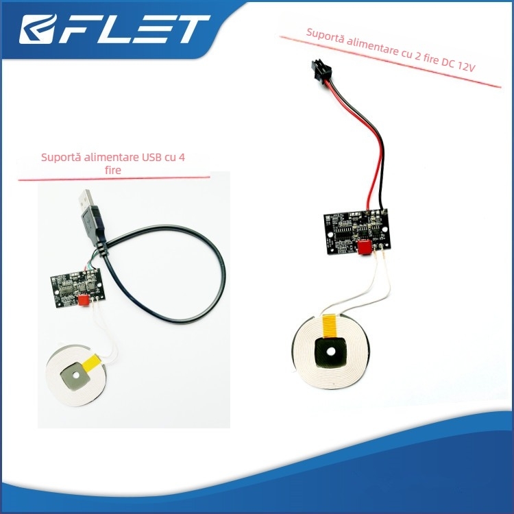 Modul PCB pentru încărcător wireless MagSafe FL-Q5 - 15W, intrare 12V, QC3.0 încărcare rapidă