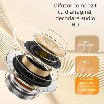 Căști Bluetooth pentru gaming M3 cu lumină de respirație, fără fir/pe fir, sunet stereo bilateral, Bluetooth 5.3, rază de 10 m