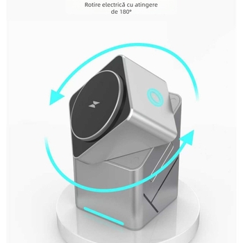 Guanjiaxin Technology Încărcător wireless de birou 3 în 1 cu MagSafe, 15W, 9V/3A, certificat FCC