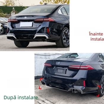 MP spoiler spate lip pentru BMW Seria 5 I5 G60 M Sport Overseas Edition – material ABS, montaj la marginea din spate, 2024+