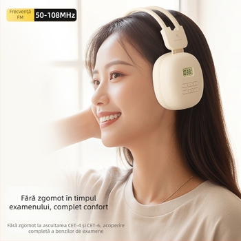 Căști wireless Dili SH03, difuzoare de 40 mm, răspuns în frecvență 200–20000 Hz, bureți de urechi din piele PU, mufă 3,5 mm