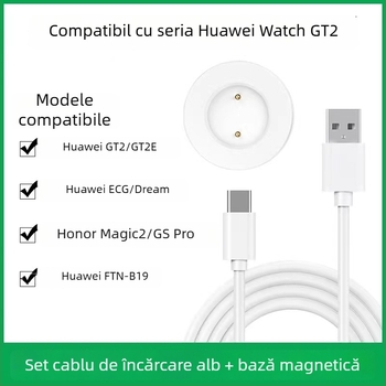 Încărcător wireless pentru Huawei Watch GT2 cu suport magnetic PD – 5W, 1A, încărcare rapidă