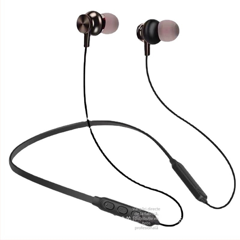 Mai Sheng căști Bluetooth magnetice pentru gât – fără fir, stereo pentru sport, Bluetooth 5.0, rază până la 15 m, autonomie >8 h, rezistente la apă