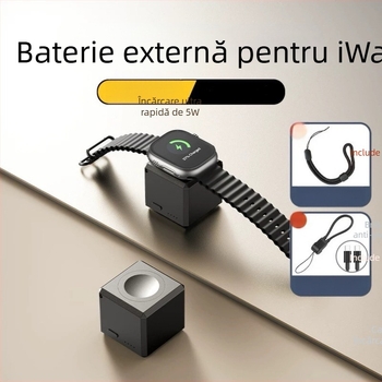 Încărcător magnetic fără fir pentru Apple Watch S1098 – Power Bank portabil 5W QC 2.0 1.2A