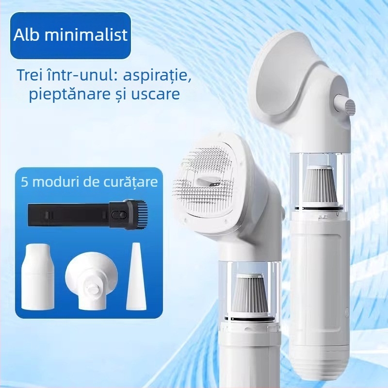 Uscător de păr pentru animale de companie – aparat inteligent all-in-one uscare și coafare pentru câini și pisici, uscare rapidă, design cu braț fix, sub 1000W, motor DC, fir de încălzire spiral, 220V