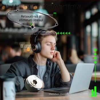 Vizualizator muzical cu ferrofluid pentru desktop — design de masă; fără control inteligent; fără funcții suplimentare