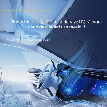 Parasolar interior pentru Xiaomi SU7 – placă frontală de izolare termică, folie de aluminiu, personalizare disponibilă, imprimare logo posibilă