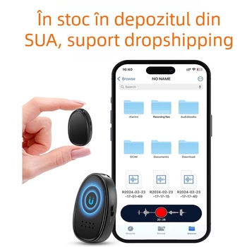 L-JOY Z21 Stilou de înregistrare — Înregistrare cu un singur clic, WAV, 200 ore, card TF, USB 2.0