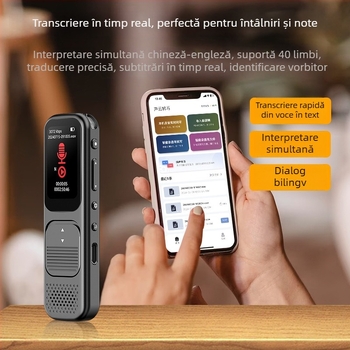 Pen de înregistrare P10, MP3/WMA, 20h înregistrare, card TF, microfoane duale