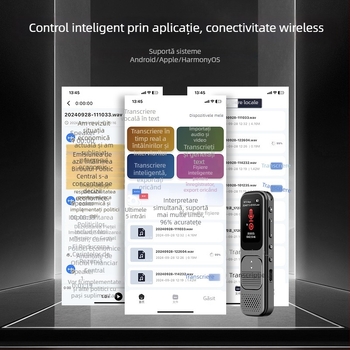 Pen de înregistrare P10, MP3/WMA, 20h înregistrare, card TF, microfoane duale