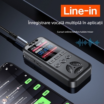 SU7 stilou inteligent de înregistrare cu înregistrare fără pierderi și control vocal; formate MP3/WAV; până la 80 de ore de înregistrare; card TF pentru memorie; rază de înregistrare până la 500 de metri