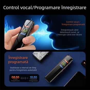 Înregistrator vocal portabil cu reducere a zgomotului HD pentru avocați, 10 ore de înregistrare