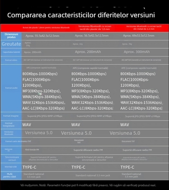 MP3 player Xia Xin X1 Bluetooth HiFi 5.0 cu card TF, înregistrare și radio FM