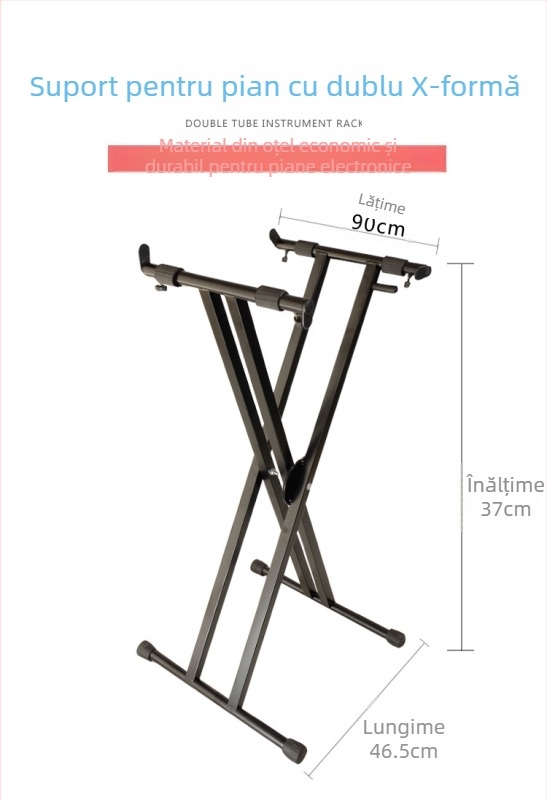 Cadrul Music Companion pentru pian electronic, construcție metalică, modelul 001, pentru instrumente muzicale