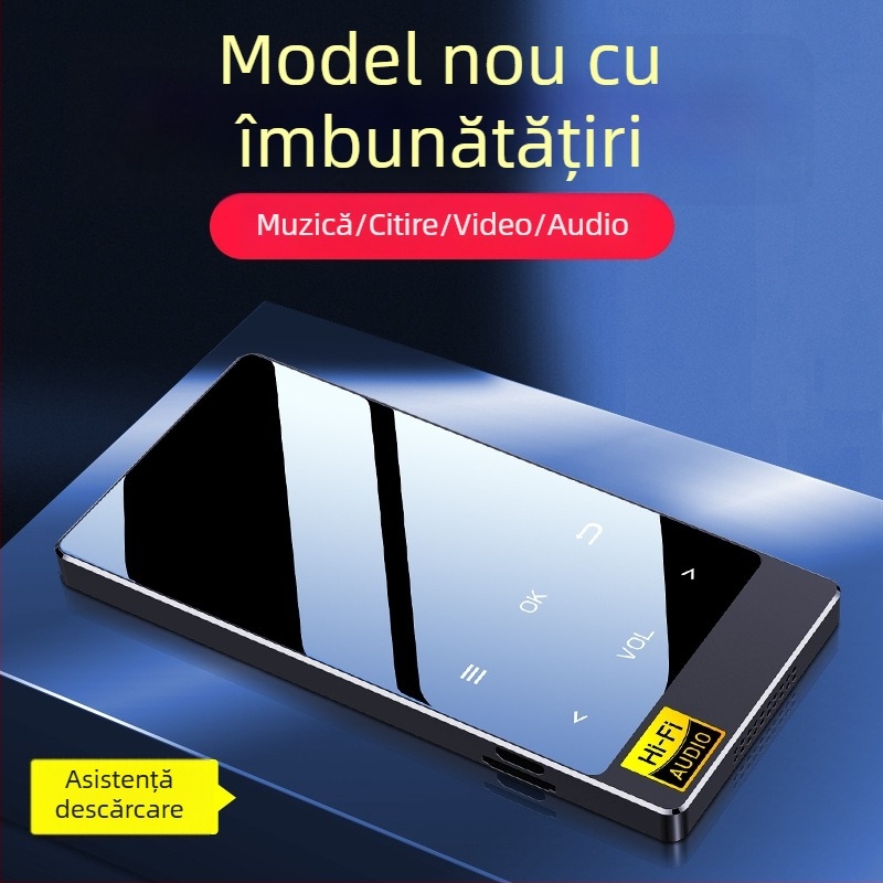 Player MP3 Amoi x3, rezoluție 320x240, USB 2.0, ecran tactil, suport card TF, MP3/WMA/WAV/OGG/FLAC/AAC/APE