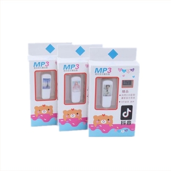 MP3 player cu card TF și design cu clips pentru ureche — USB 2.0, redare MP3/WMA/WAV, baterie de 500 mAh, până la 5 ore redare