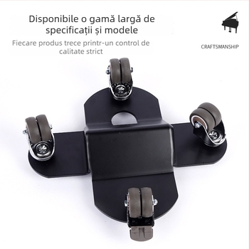 Transportor pentru pian — construcție din placă de oțel; destinat instrumentelor muzicale; pentru pian; accesorii pentru instrumente cu taste occidentale