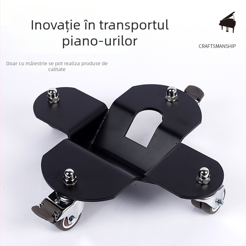 Transportor pentru pian — construcție din placă de oțel; destinat instrumentelor muzicale; pentru pian; accesorii pentru instrumente cu taste occidentale