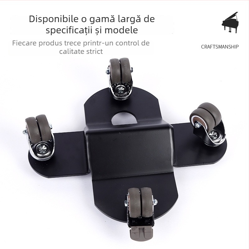 Transportor pentru pian — construcție din placă de oțel; destinat instrumentelor muzicale; pentru pian; accesorii pentru instrumente cu taste occidentale