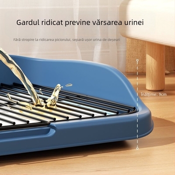 Toaletă pentru câini cu cadru din plasă din oțel inoxidabil pentru câini mici și medii
