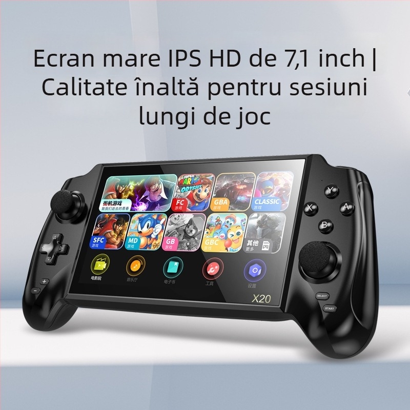 Xinyewang consolă portabilă retro – stil PSP, duel arcade pentru 2 jucători, compatibilitate GBA/NES/FC, interfață USB, player MP4
