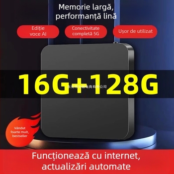 Box TV cu frecvențe duală și unică, ieșire 4K 3840x2160, memorie 128 MB, HDMI ARC, Wi-Fi, greutate 0,5 kg