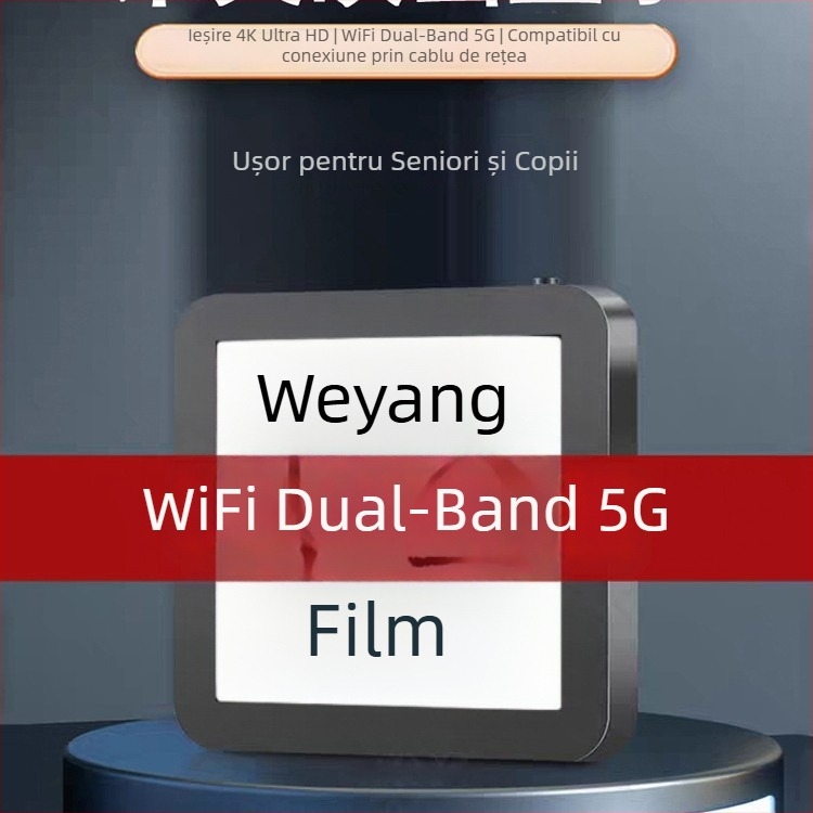 TV Box 4K cu WiFi 5G, telecomandă Bluetooth, model S905l3 (3840x2160, 128 MB RAM, HDMI/AV/USB/WiFi)