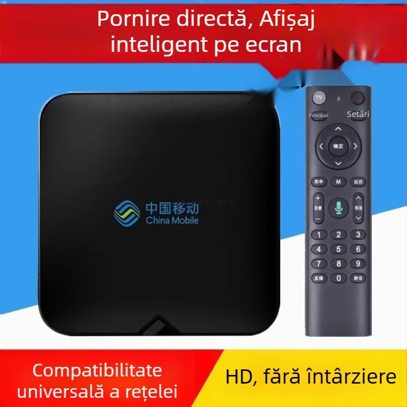 Box TV de rețea 4K cu stocare 16GB, 128MB RAM, Wi‑Fi, interfețe AV/HDMI/USB, rezoluție 3840x2160
