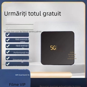 Box TV Android, 4K, octa-core HiSilicon, 4GB flash, Android OS