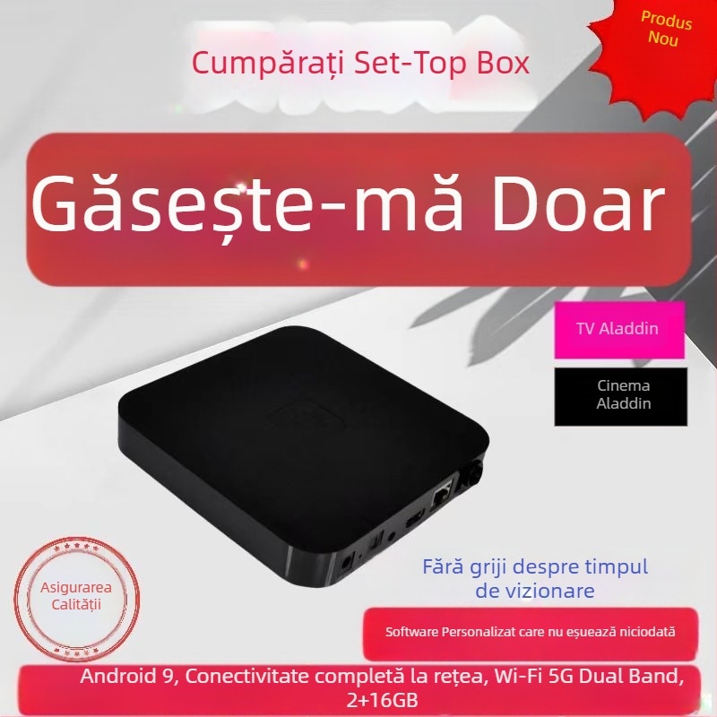 Box TV Android M302, procesor octa-core, 2 GB RAM, 16 GB stocare internă, Amlogic A12