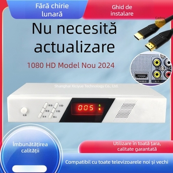 Set-top box HD pentru TV | compatibil universal cu televizoare vechi și noi | ieșire 480p, 128 MB memorie, Wi‑Fi