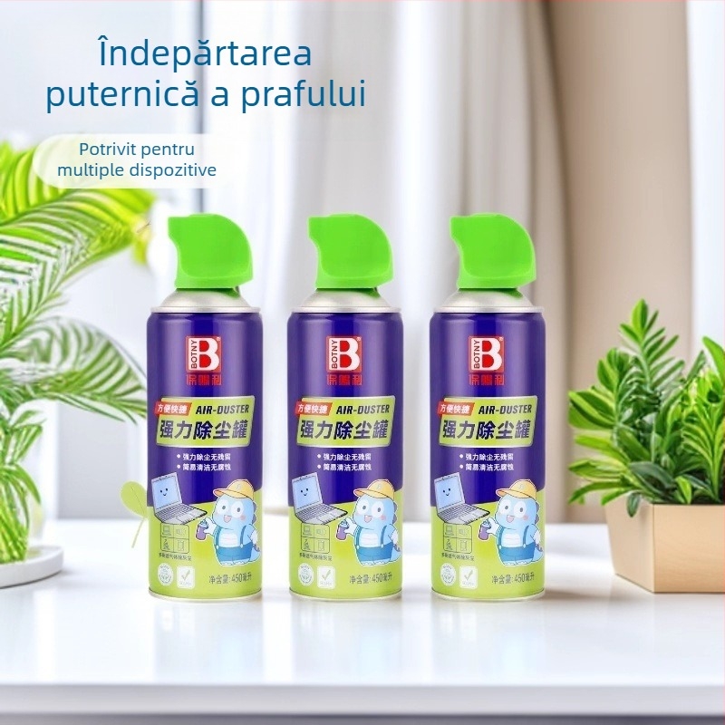 Canistru cu aer comprimat pentru curățarea calculatoarelor, tastaturilor, telefoanelor mobile și camerelor
