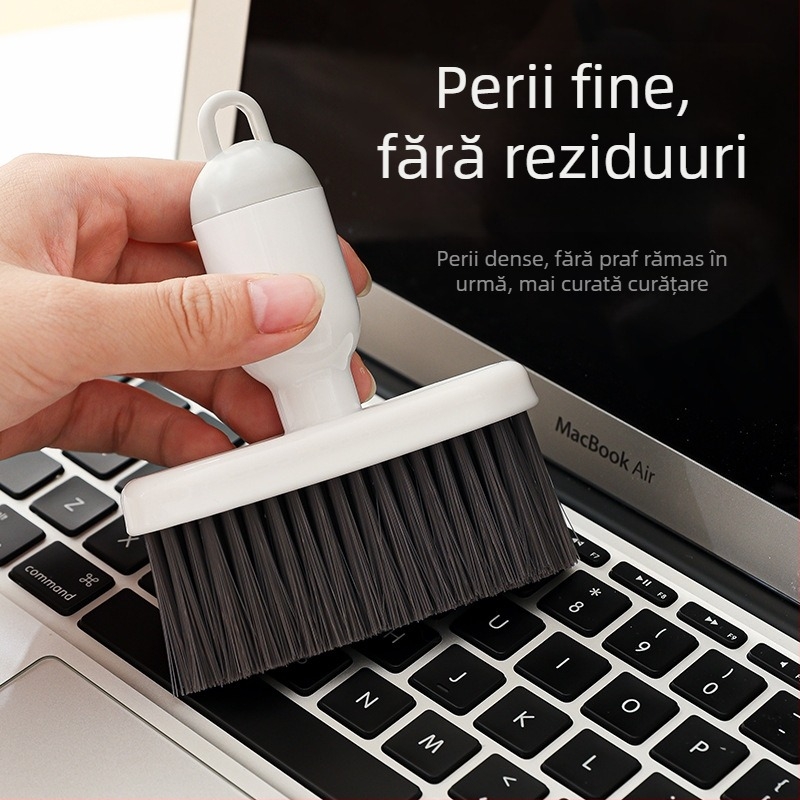 Perie de curățare a crăpăturilor — portabilă, detașabilă, cu perie pentru tastatură și praf pentru pragul ferestrei, peri moi