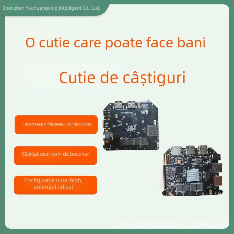 Set-top Box cu edge cloud și accelerare CDN (Allwinner H618, 4GB RAM, 16/32/64GB stocare, ieșire 4K, Android)